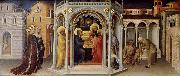 Gentile da Fabriano baby Jesus in the temple frambares oil painting on canvas